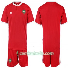 Camisolas de Futebol Marrocos Criança Equipamento Principal Copa do Mundo 2018 Manga Curta